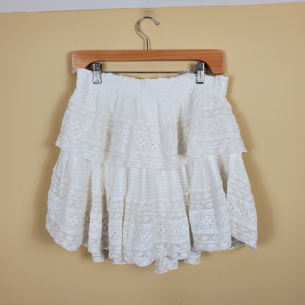 Loveshackfancy Ruffle Mini Skirt